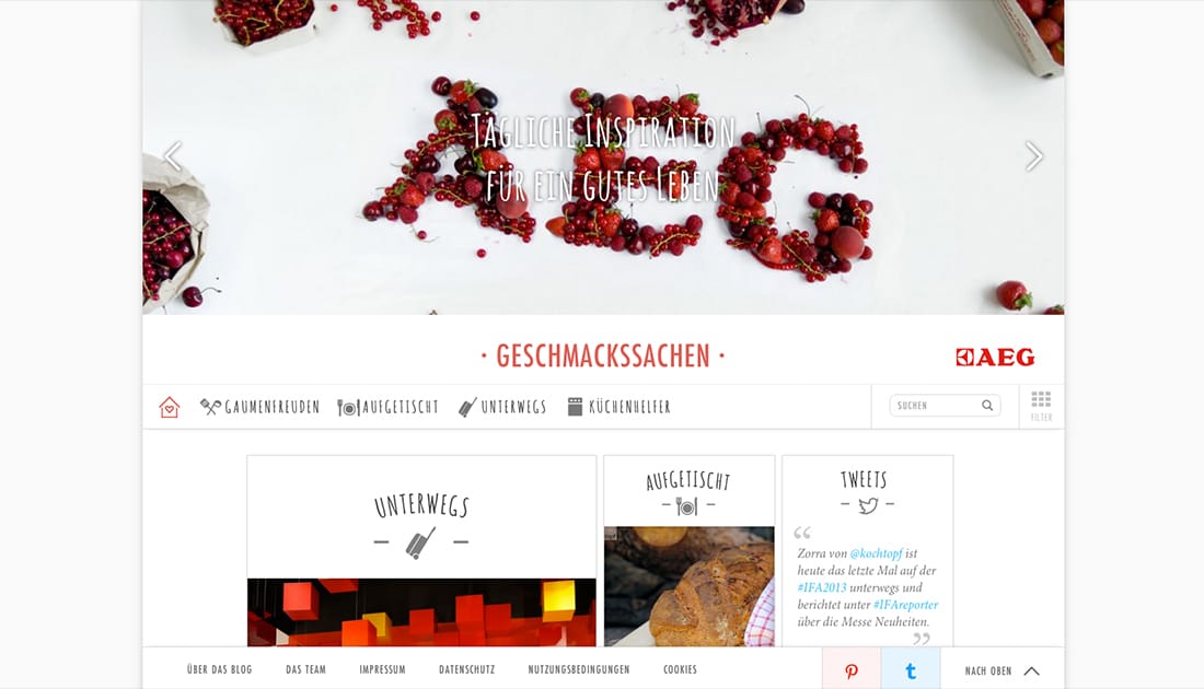 AEG Geschmackssachen
